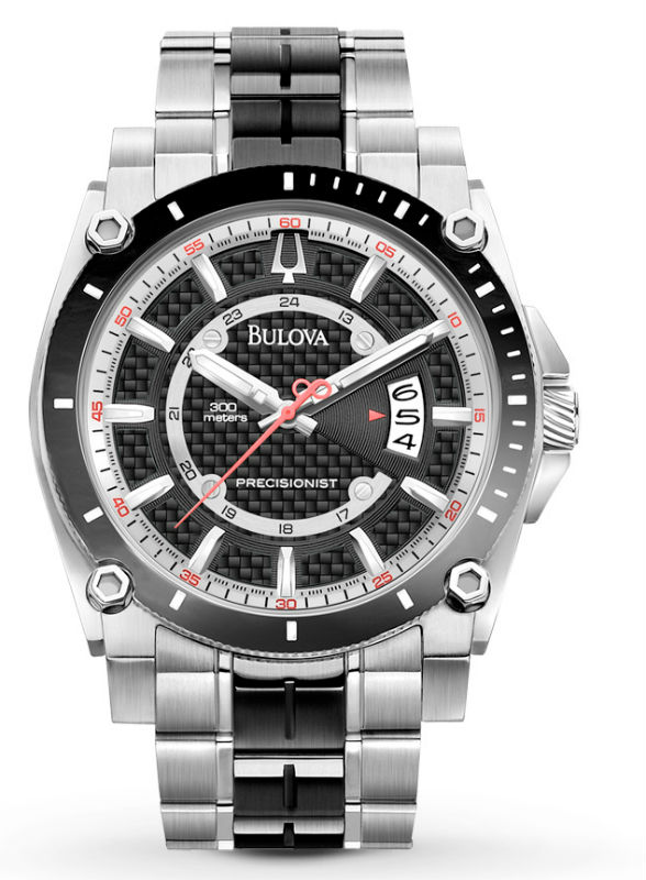 AAA 1:1 Replica Bulova Mens Watches Black Dial Quartz 44MM 98B180 Watch