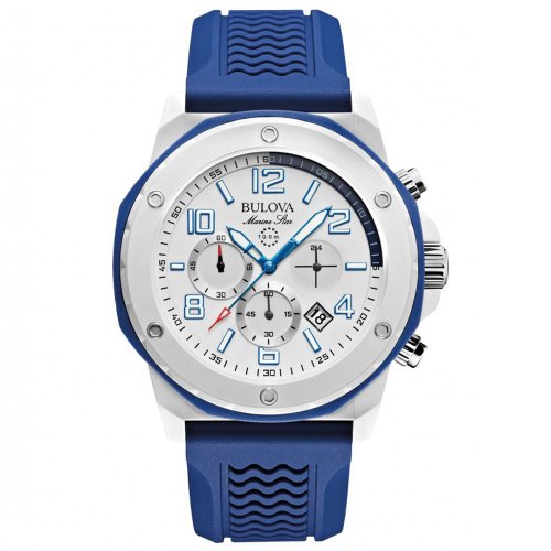 AAA 1:1 Replica Bulova Mens Watches White Dial Quartz 44MM 98B200 Watch