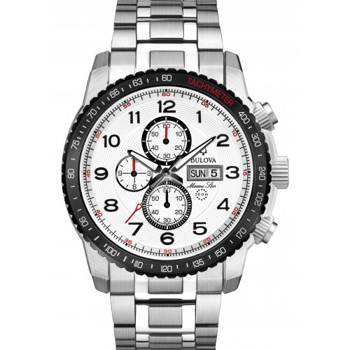 AAA 1:1 Replica Bulova Mens Watches White Dial Quartz 46MM 98C114 Watch