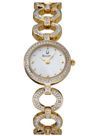 AAA 1:1 Replica Bulova Ladies Watches White Dial Japanese Quartz 22MM 98V26 Watch
