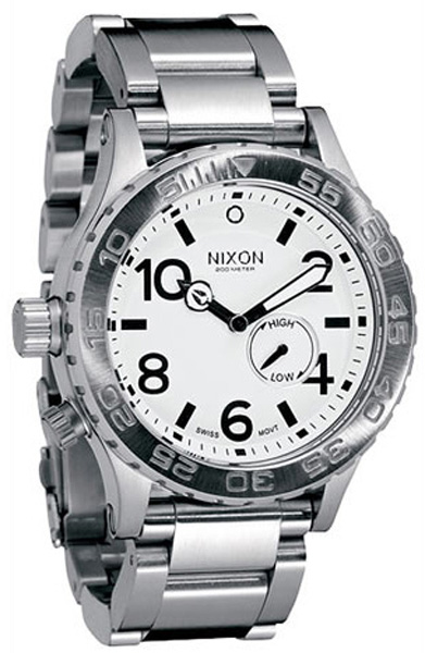 AAA 1:1 Replica Nixon Mens Watches White Dial Quartz 42MM A035-100 Watch