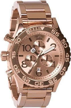 AAA 1:1 Replica Nixon-42-20-Chrono Watches Pink Dial Quartz 42MM A037-897 Watch