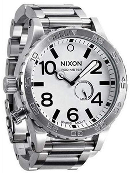 AAA 1:1 Replica Nixon Mens Watches White Dial Swiss Movement 51MM A057-100 Watch