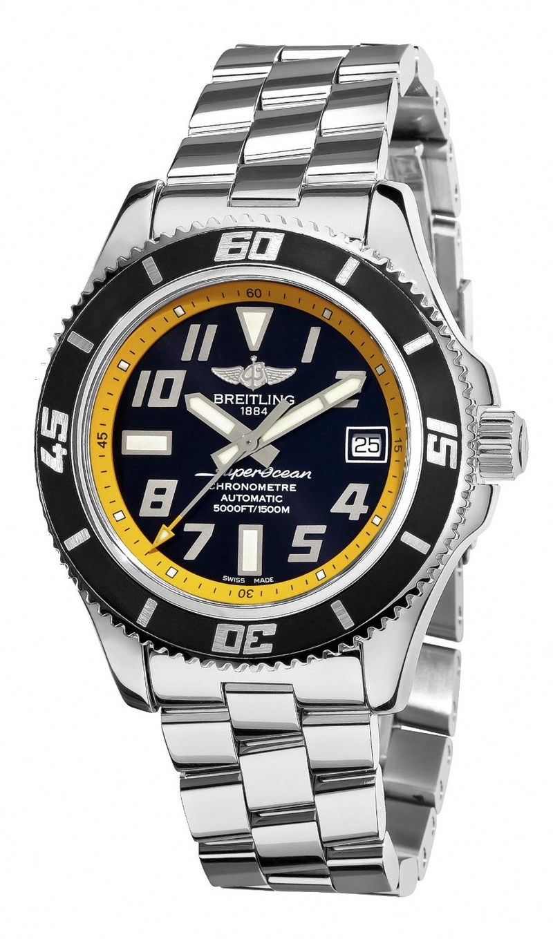 AAA 1:1 Replica Breitling-Superocean Mens Watches Black Dial Automatic 42MM A1736402/BA32-SS Watch