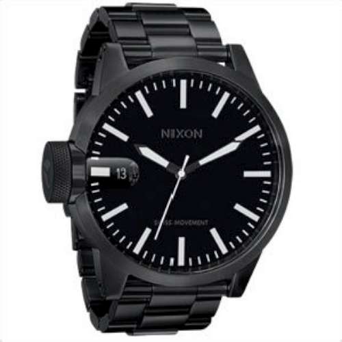 AAA 1:1 Replica Nixon Mens Watches Black Dial Swiss Quartz 48MM A198-001 Watch