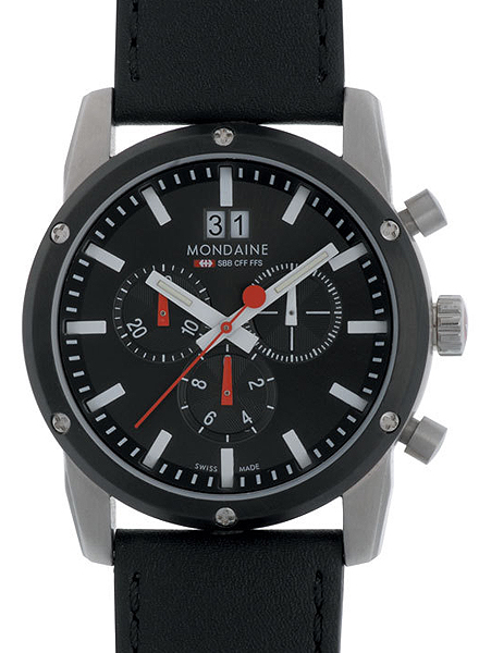 AAA 1:1 Replica Mondaine-Sport-Ll Mens Watches Black Dial Quartz 42MM A690.30338.14SBB Watch