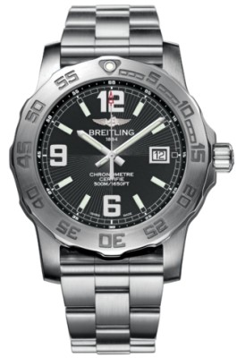 AAA 1:1 Replica Breitling-Colt Mens Watches Black Dial Quartz 44MM A7438710/BB50-SS Watch