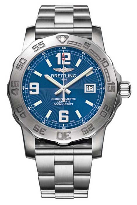 AAA 1:1 Replica Breitling-Colt Mens Watches Blue Dial Quartz 44MM A7438710/C849 Watch