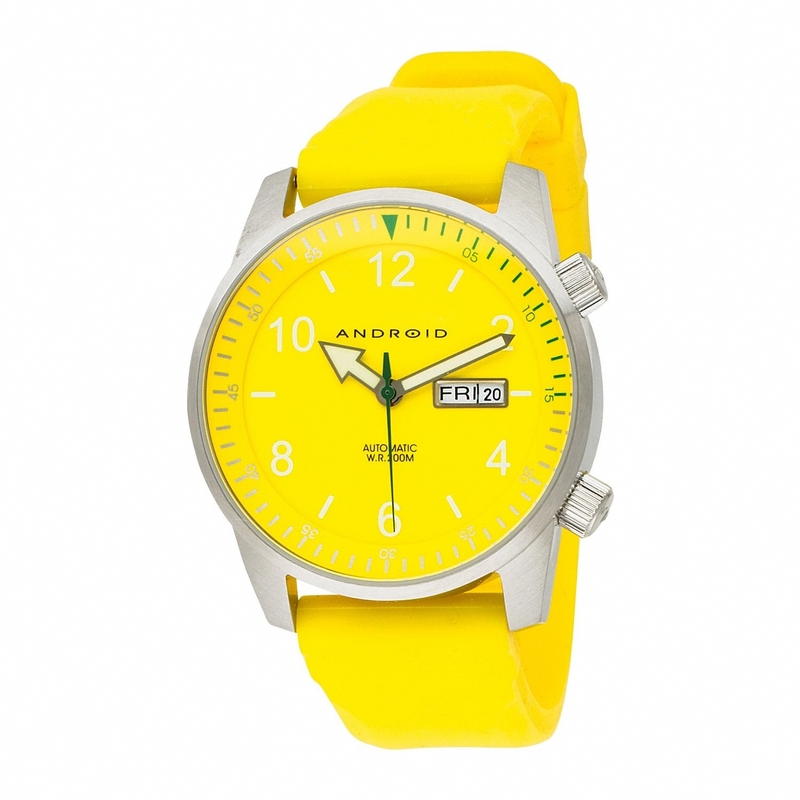 AAA 1:1 Replica Android Mens Watches Yellow Dial Automatic 42MM AD267BYL Watch