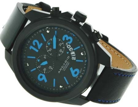 AAA 1:1 Replica Android Mens Watches Black Dial Chronograph 50MM AD428BBU Watch