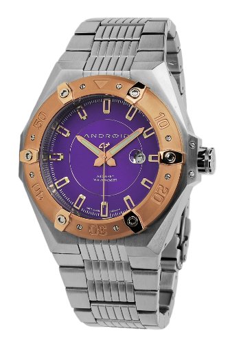 AAA 1:1 Replica Android Mens Watches Purple Dial Automatic 52MM AD629BRPU Watch