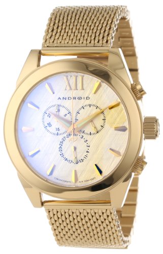 AAA 1:1 Replica Android Mens Watches Gold Dial Quartz 48MM AD664AG Watch