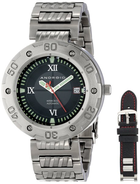 AAA 1:1 Replica Android Mens Watches Black Dial Automatic 45MM AD691BK Watch