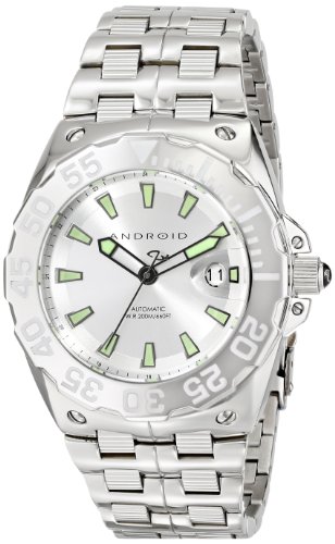 AAA 1:1 Replica Android Mens Watches Silver Dial Automatic 44MM AD718AS Watch