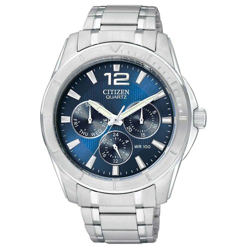 AAA 1:1 Replica Citizen Mens Watches Blue Dial Quartz 41MM AG8300-52L Watch