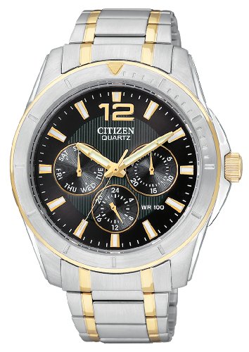 AAA 1:1 Replica Citizen Mens Watches Black Dial Quartz 40MM AG8304-51E Watch