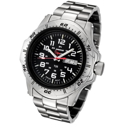 AAA 1:1 Replica Armourlite Mens Watches Black Dial Quartz 45MM AL47 Watch