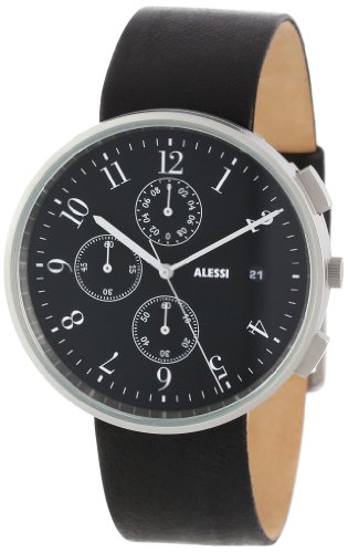 AAA 1:1 Replica Alessi-Record Mens Watches Black Dial Quartz 40.8MM AL6021 Watch