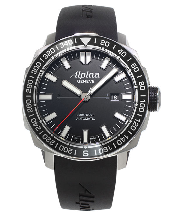 AAA 1:1 Replica Alpina-Yatch-Timer Mens Watches Black Dial Automatic 44MM AL-525LB4V6 Watch