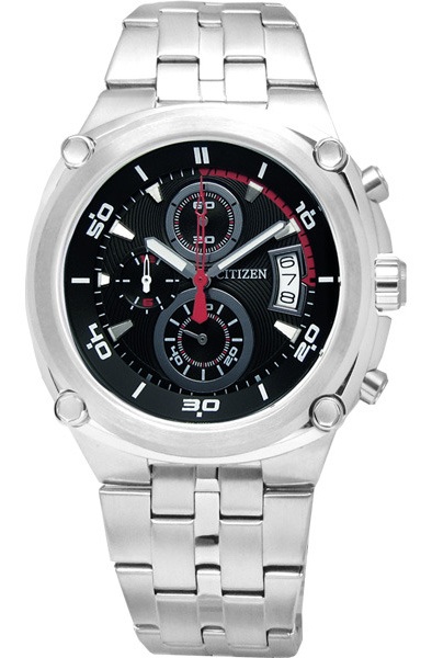 AAA 1:1 Replica Citizen-Chronograph Mens Watches Black Dial Quartz 40MM AN3450-50E Watch