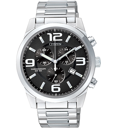 AAA 1:1 Replica Citizen-Chronograph Mens Watches Black Dial Quartz 38.5MM AN7050-56E Watch
