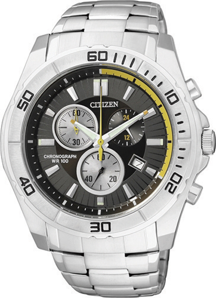 AAA 1:1 Replica Citizen--#39s-Chronograph Mens Watches Black Dial Japanese Quartz 47MM AN7100-50E Watch