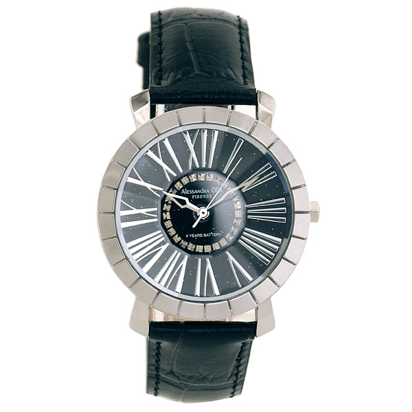 AAA 1:1 Replica Alessandra-Olla Ladies Watches Black Dial Quartz 36MM AO-15000-3 Watch