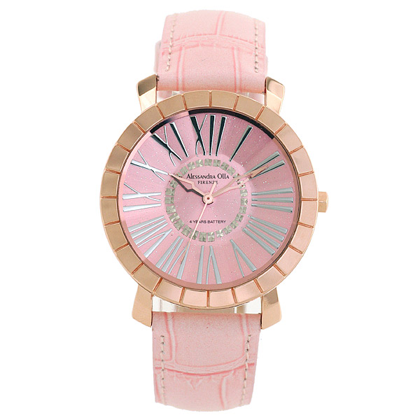 AAA 1:1 Replica Alessandra-Olla Ladies Watches Pink Dial Quartz 36MM AO-15000-5 Watch
