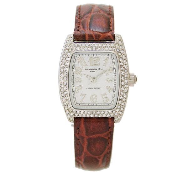 AAA 1:1 Replica Alessandra-Olla Ladies Watches White Dial Quartz 24MM AO-1500-5BR Watch