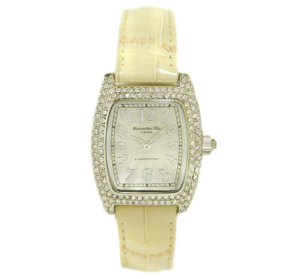 AAA 1:1 Replica Alessandra-Olla Ladies Watches Silver Dial Quartz 24MM AO-1500-5IV Watch