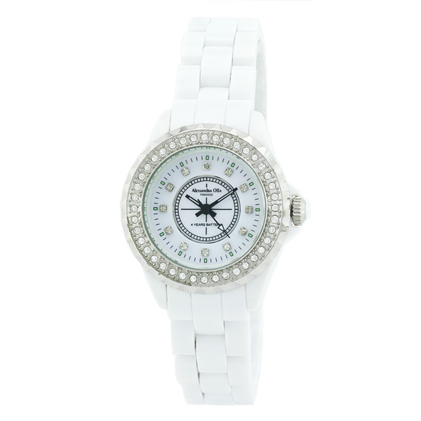 AAA 1:1 Replica Alessandra-Olla Ladies Watches White Dial Quartz 35MM AO-240-1 Watch
