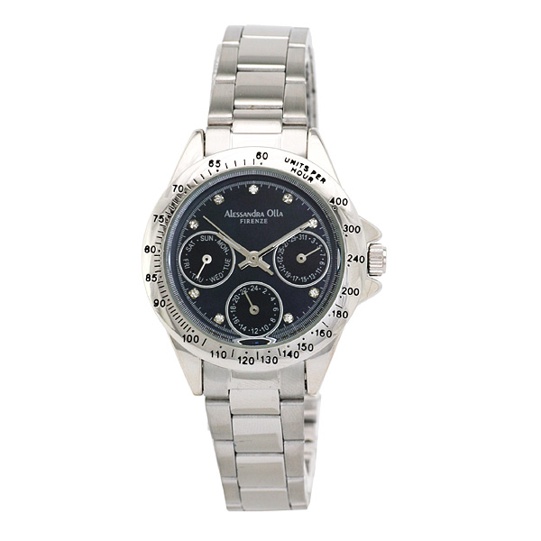 AAA 1:1 Replica Alessandra-Olla Ladies Watches Black Dial Quartz 33MM AO-283 Watch