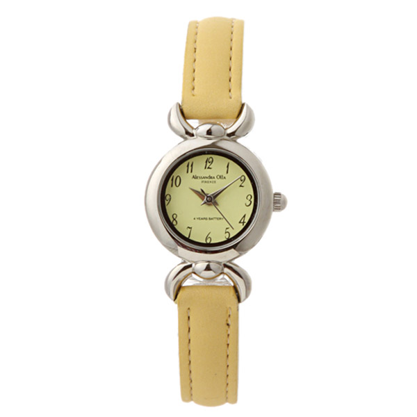 AAA 1:1 Replica Alessandra-Olla Ladies Watches Yellow Dial Quartz 34MM AO-356 Watch