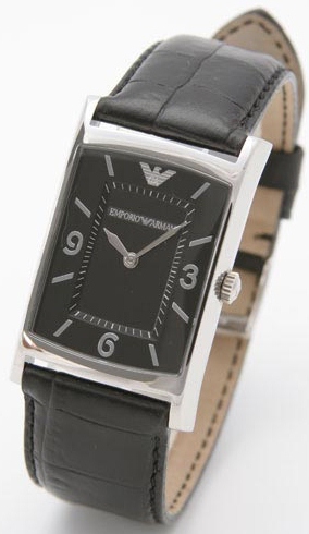AAA 1:1 Replica Emporio-Armani-Classic Mens Watches Black Dial Quartz AR0147 Watch