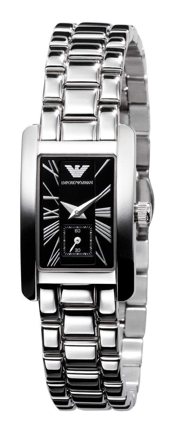 AAA 1:1 Replica Emporio-Armani Ladies Watches Black Dial Quartz 25MM AR0170 Watch