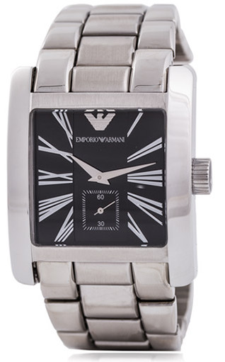 AAA 1:1 Replica Emporio-Armani Mens Watches Black Dial Quartz 35MM AR0181 Watch