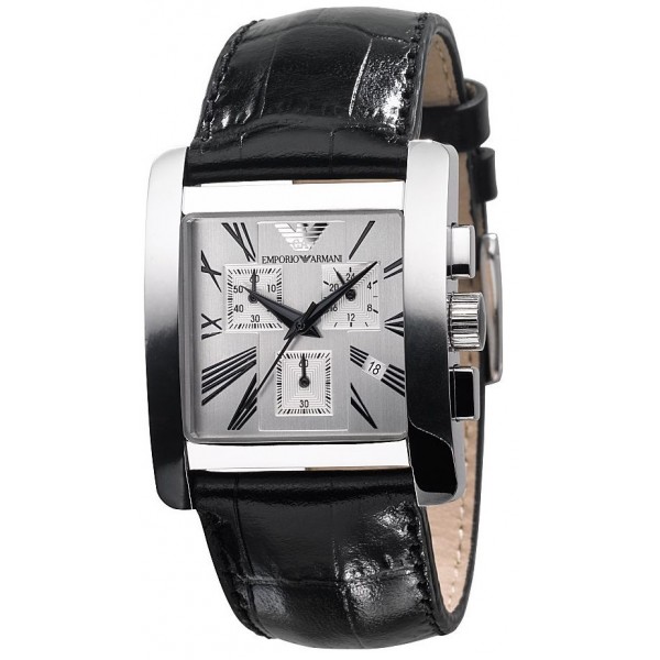 AAA 1:1 Replica Emporio-Armani-Classic Mens Watches Silver Dial Quartz 34MM AR0187 Watch