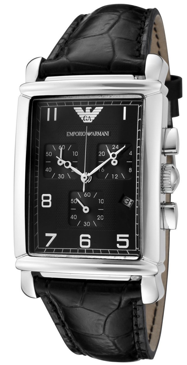 AAA 1:1 Replica Emporio-Armani Mens Watches Black Dial Quartz 31MM AR0292 Watch