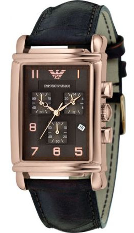 AAA 1:1 Replica Emporio-Armani Mens Watches Brown Dial Quartz 30MM AR0293 Watch