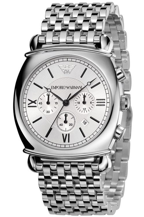 AAA 1:1 Replica Emporio-Armani Mens Watches Silver Dial Quartz 41MM AR0315 Watch