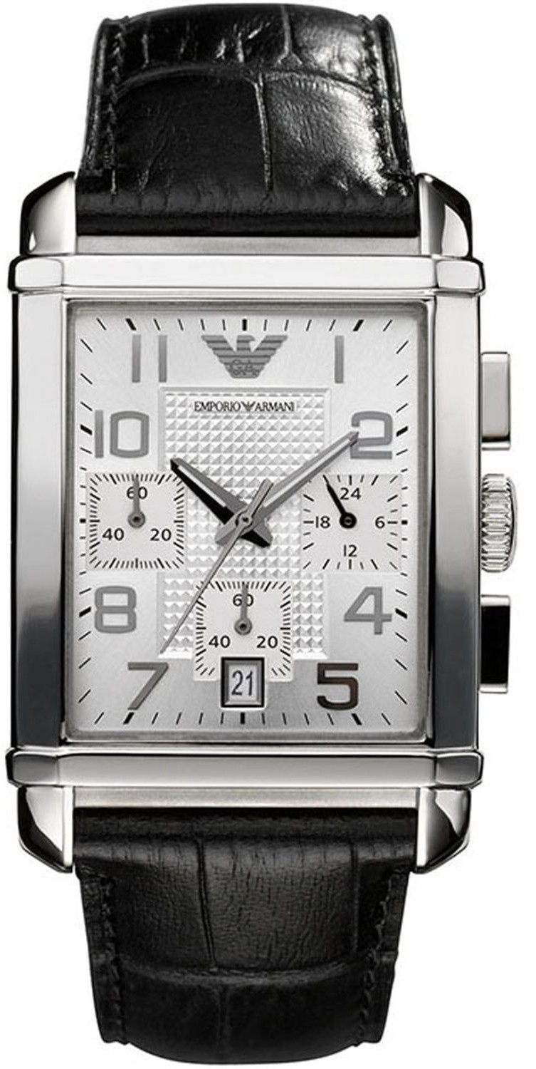 AAA 1:1 Replica Emporio-Armani Mens Watches Silver Dial Quartz 34MM AR0333 Watch