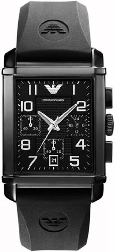 AAA 1:1 Replica Emporio-Armani Mens Watches Black Dial Quartz 34MM AR0335 Watch