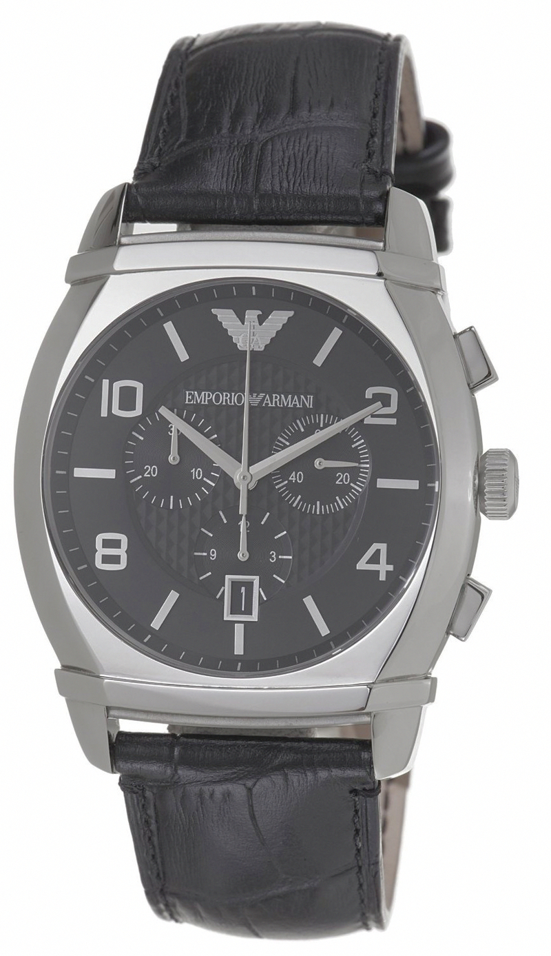 AAA 1:1 Replica Emporio-Armani Mens Watches Black Dial Quartz 42MM AR0347 Watch