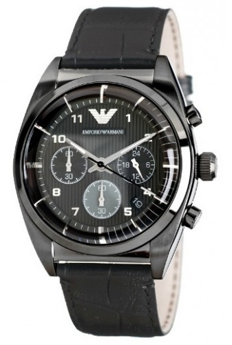 AAA 1:1 Replica Emporio-Armani-Classic Mens Watches Black Dial Quartz 42.5MM AR0393 Watch