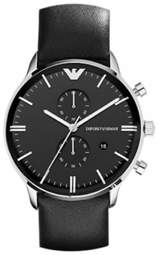 AAA 1:1 Replica Emporio-Armani Mens Watches Black Dial Quartz 43MM AR0397 Watch