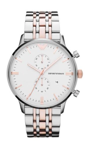 AAA 1:1 Replica Emporio-Armani-Classic Mens Watches White Dial Quartz 49MM AR0399 Watch