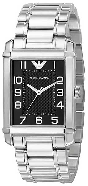 AAA 1:1 Replica Emporio-Armani-Classic Mens Watches Black Dial Quartz 33MM AR0492 Watch