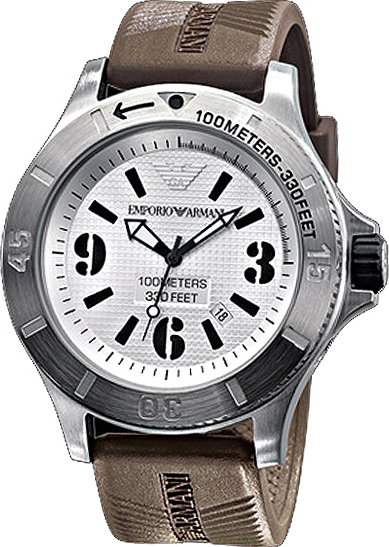 AAA 1:1 Replica Emporio-Armani-Classic Mens Watches Silver Dial Quartz 48MM AR0628 Watch