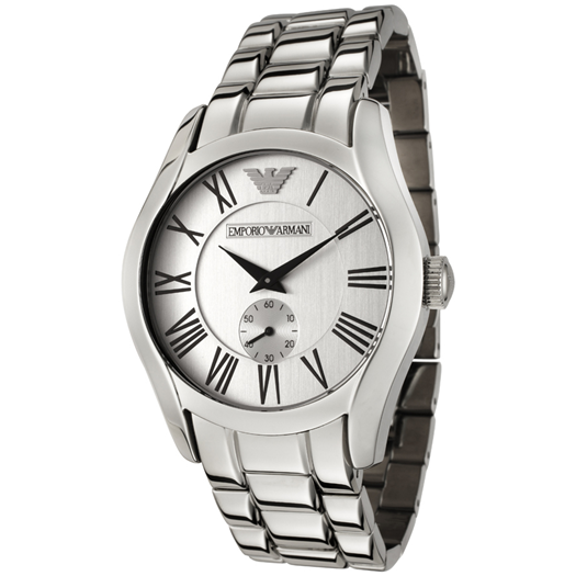 AAA 1:1 Replica Emporio-Armani-Classic Mens Watches Silver Dial Quartz 42.5MM AR0647 Watch