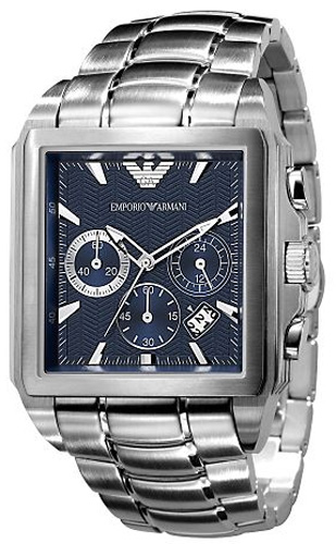 AAA 1:1 Replica Emporio-Armani-Sport Mens Watches Blue Dial Chronograph 42MM AR0660 Watch